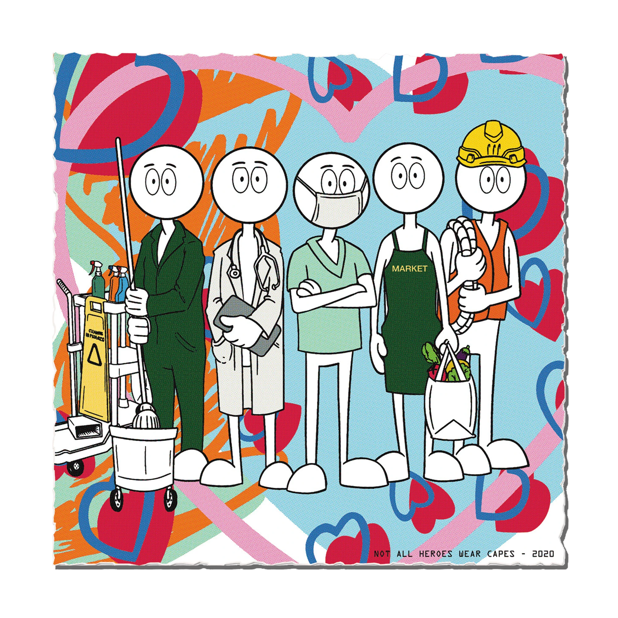Not All Heroes Wear Capes - Charity Print