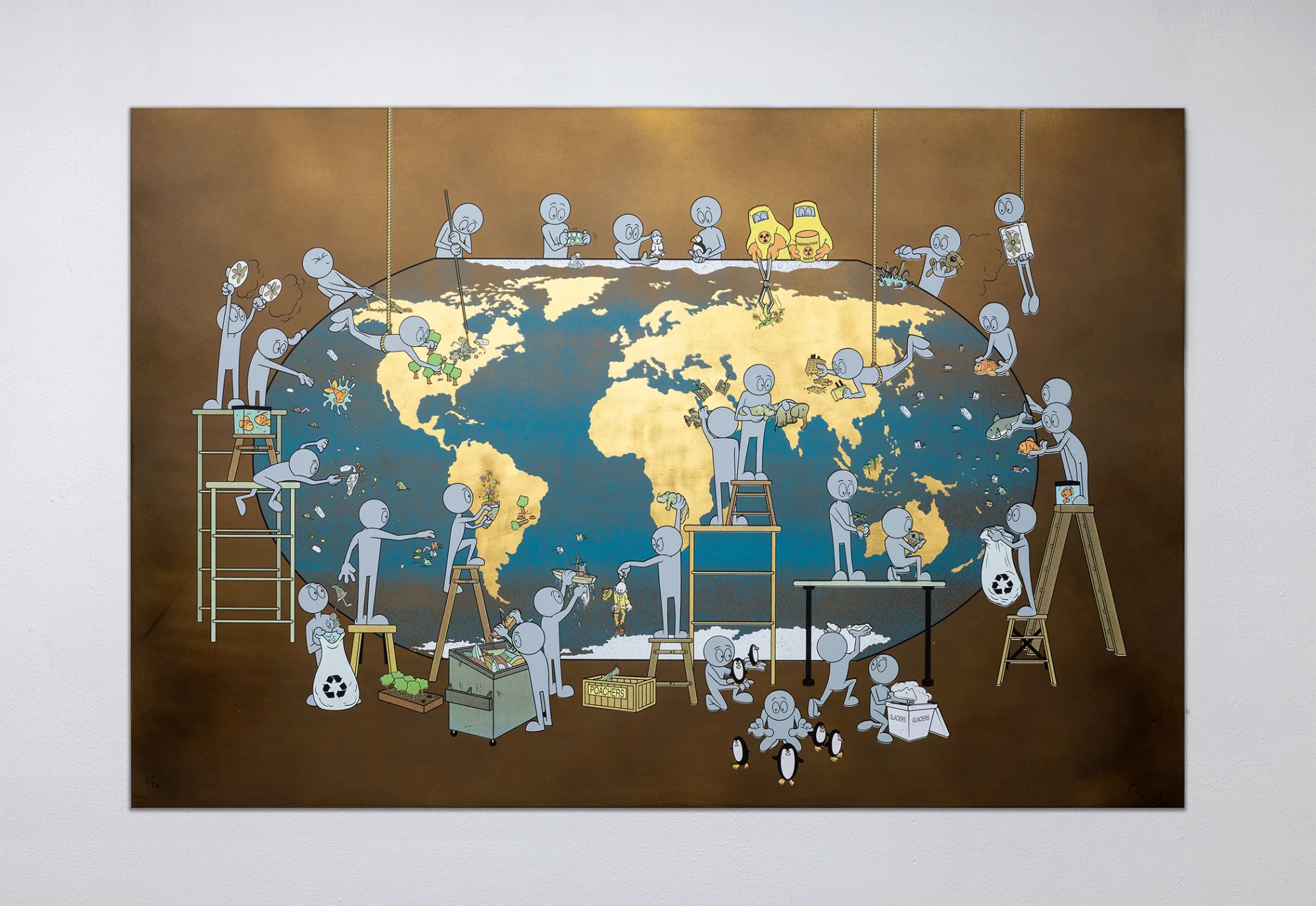 Our World (Brass) - Print